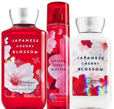 

Bath and Body Works JAPANESE CHERRY BLOSSOM COMBO OF 3 X 250 ML(Set of 3)