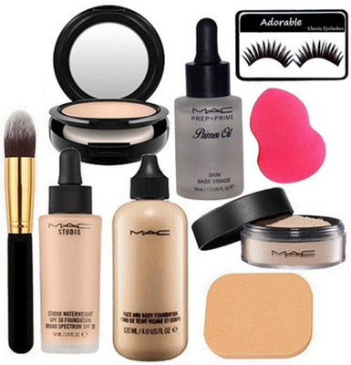 

Adorable Eyelashes &Sponge Puff (Pack Of 2)&Makeup Brush& Studio Water Weight Foundation & Face&Body Foundation &Primer Oil &Loose Powder &Studio Fix Compact (Set of 9)(Set of 9)