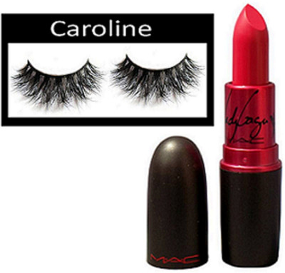 

caroline Eyelashes, Mac Lady Gaga Lipstick(Set of 2)