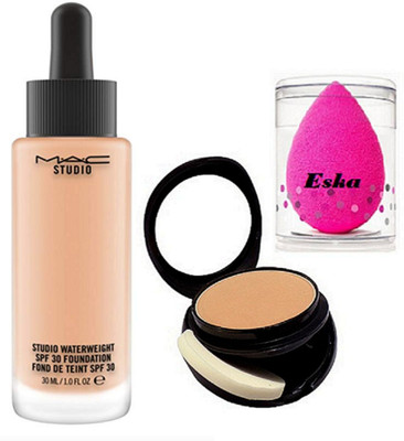 

eska PUFF, MAC studio waterweight foundation & compact(Set of 3)