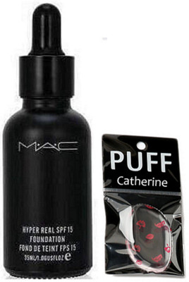 

catherine slicon puff, mac hyper real fondation(Set of 2)