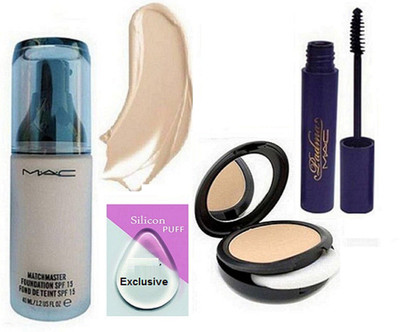 

Exclusive Matchmaster Foundation Mac & Mac Compact & Padma Mascara(Set of 4)