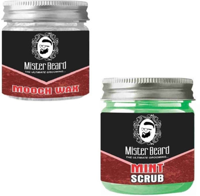 

MISTER BEARD Mooch Wax 100gm WITH Mint Scrub 100gm(Set of 2)