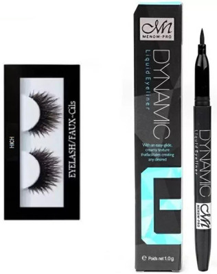

hich Eyelashes With Menow DYNAMIC LIQUID EYELINER PEN JET (BLACK) 1.0 g(Set of 2)