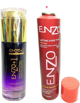 

Enzo Hair Care Combo of Brazilian Keratin Hair serum with & Hair Holding Spray(Set of 1)