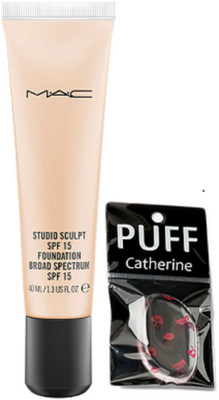 

catherine slicon puff, mac studio sculpt fondation(Set of 2)