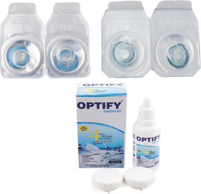 

Optify Combo Pack Monthly Color Contact Lens (Zero Power, Aquablue-Aqua, Pack of 2) Monthly Contact Lens(1, Aquablue-Aqua, Pack of 2)