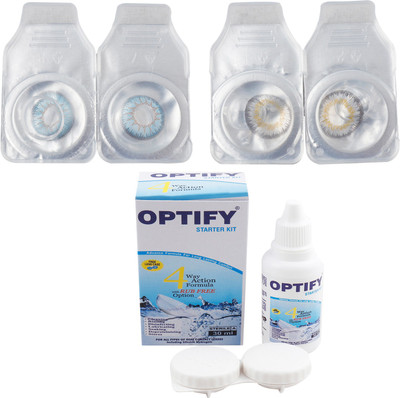 

Optify Combo Pack Monthly Color Contact Lens (Zero Power, Sky Blue-Dark Grey, Pack of 2) Monthly Contact Lens(1, Sky Blue-Dark Grey, Pack of 2)