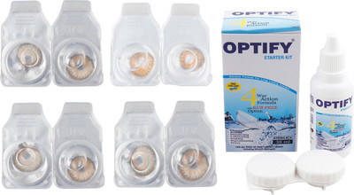 

Optify Combo Pack Monthly Color Contact Lens (Zero Power, Pure Hazel-Honey-Hazel- Hazel, Pack of 4) Monthly Contact Lens(1, Pure Hazel-Honey-Hazel- Hazel, Pack of 4)