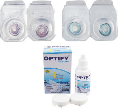 

Optify Combo Pack Monthly Color Contact Lens (Zero Power, Voilet-Aqua, Pack of 2) Monthly Contact Lens(1, Voilet-Aqua, Pack of 2)