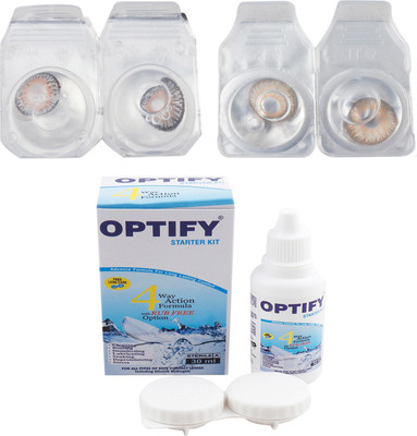 

Optify Combo Pack Monthly Color Contact Lens (Zero Power, Grey-Hazel, Pack of 2) Monthly Contact Lens(1, Grey-Hazel, Pack of 2)