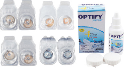 

Optify Combo Pack Monthly Color Contact Lens (Zero Power, Pure Hazel-Honey-Hazel-Seablue, Pack of 4) Monthly Contact Lens(1, Pure Hazel-Honey-Hazel-Seablue, Pack of 4)