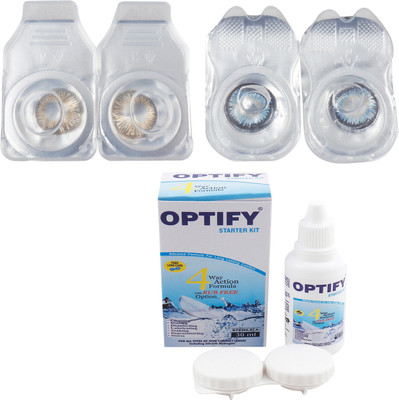 

Optify Combo Pack Monthly Color Contact Lens (Zero Power, Honey-Sea Blue , Pack of 2) Monthly Contact Lens(1, Honey-Sea Blue, Pack of 2)