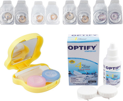

Optify Combo Pack Monthly Color Contact Lens (Zero Power, Pure Hazel-Honey-Hazel-Voilet, Pack of 4) Monthly Contact Lens(1, Pure Hazel-Honey-Hazel-Voilet, Pack of 4)