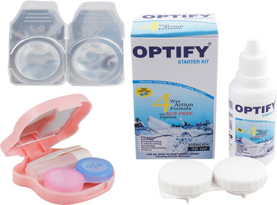 

Optify Monthly Color Contact Lens with Kit (Zero Power, Transpart, Pack of 1) Monthly Contact Lens(1, Transpart, Pack of 1)