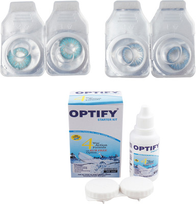

Optify Combo Pack Monthly Color Contact Lens (Zero Power, Aqua-Blue, Pack of 2) Monthly Contact Lens(1, Aqua-Blue, Pack of 2)