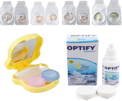 

Optify Combo Pack Monthly Color Contact Lens (Zero Power, Pure Hazel-Honey-Hazel-Dark Green, Pack of 4) Monthly Contact Lens(1, Pure Hazel-Honey-Hazel-Dark Green, Pack of 4)