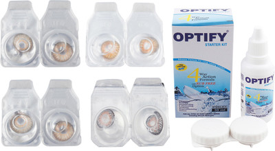 

Optify Combo Pack Monthly Color Contact Lens (Zero Power, Pure Hazel-Honey-Hazel-Grey, Pack of 4) Monthly Contact Lens(1, Pure Hazel-Honey-Hazel-Grey, Pack of 4)