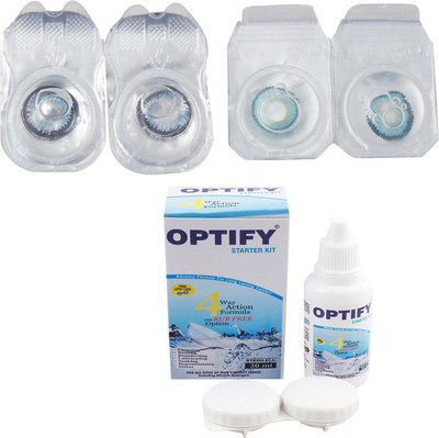

Optify Combo Pack Monthly Color Contact Lens (Zero Power, Sea Blue-Aqua, Pack of 2) Monthly Contact Lens(1, Sea Blue-Aqua, Pack of 2)
