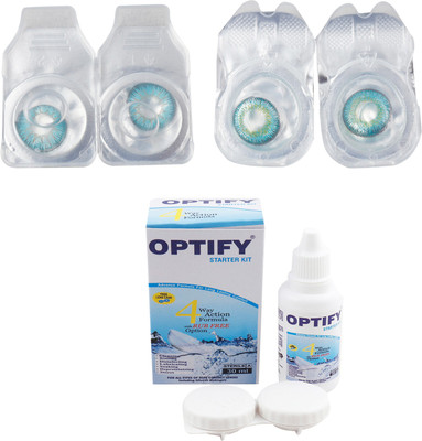 

Optify Combo Pack Monthly Color Contact Lens (Zero Power, Aqua-Tarquise, Pack of 2) Monthly Contact Lens(1, Aqua-Tarquise, Pack of 2)