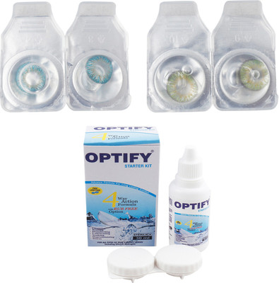 

Optify Combo Pack Monthly Color Contact Lens (Zero Power, Blue-Green, Pack of 2) Monthly Contact Lens(1, Blue-Green, Pack of 2)