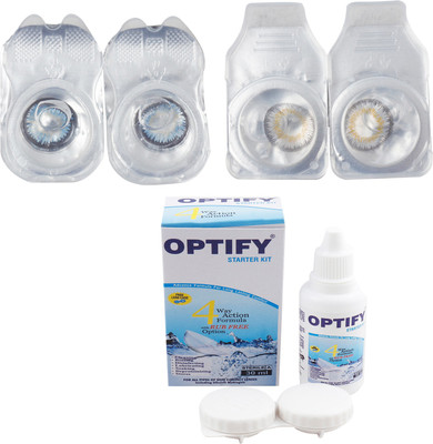 

Optify Combo Pack Monthly Color Contact Lens (Zero Power, Sea Blue-Dark Grey, Pack of 2) Monthly Contact Lens(1, Sea Blue-Dark Grey, Pack of 2)
