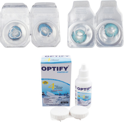 

Optify Combo Pack Monthly Color Contact Lens (Zero Power, Blue-Aqua, Pack of 2) Monthly Contact Lens(1, Blue-Aqua, Pack of 2)