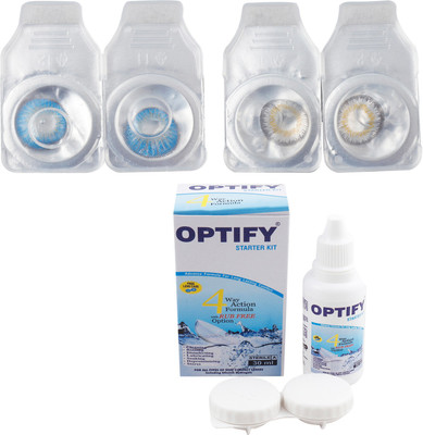 

Optify Combo Pack Monthly Color Contact Lens (Zero Power, Aquablue-Dark Grey, Pack of 2) Monthly Contact Lens(1, Aquablue-Dark Grey, Pack of 2)
