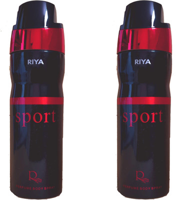 

Riya SPORTS Body Spray - For Men & Women(200 ml, Pack of 2)