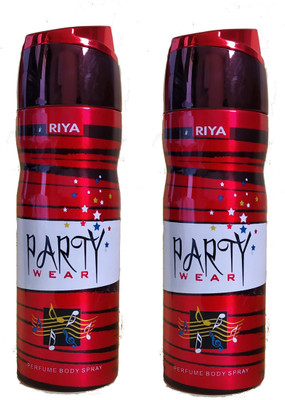 

Riya party Body Spray - For Men & Women(200 ml, Pack of 2)