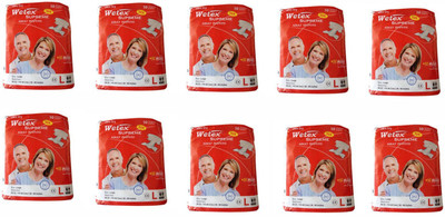

wetex supreme Adult Diapers - L(100 Pieces)
