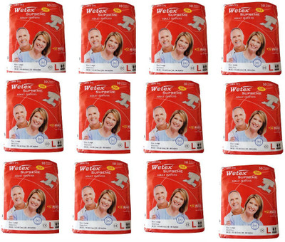 

wetex supreme Adult Diapers - L(120 Pieces)