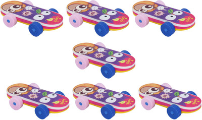 

AutoVHPR Set of 7 Skate Board Shaped Pencil Eraser for School Children Non-Toxic Eraser(Multicolor)