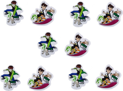 

AutoVHPR Set of 10 Ben 10 Pencil Erasers for School Children Non-Toxic Eraser(Multicolor)
