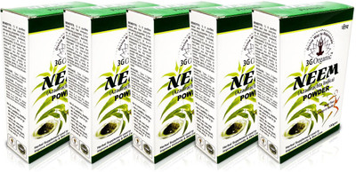 

3G Organic Neem Powder Organic Anti Acne Anti Dandruff Pack of 5 Combo(500 g)