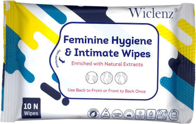 

Wiclenz Femine Hygiene & Intimate Wipes - Pack of 10 Wipes - Pack of 4(Pack of 10)