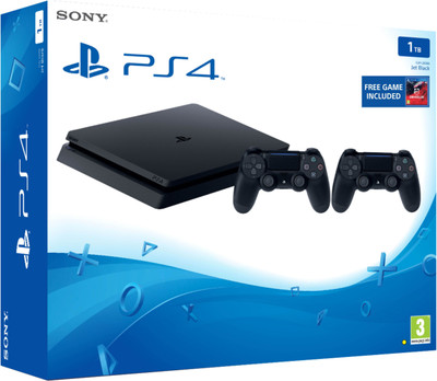 

Sony PlayStation 4 1 TB with Drive Club(Jet Black, Extra Dual Shock 4 Controller)