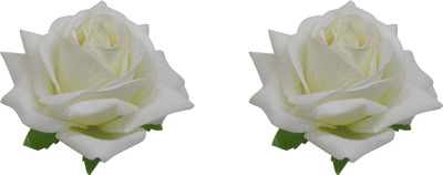 

Confidence Party Wear Rose Hair Clip For Hair Style, Fancy Hair Clips, Hair Flowers Accessories For Women And Girls Hair Accessory Set(White)