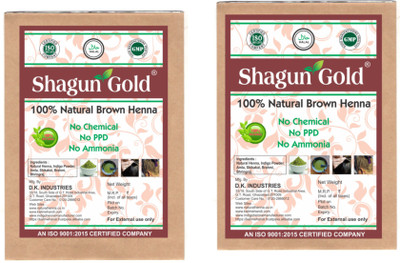 

shagun gold Pure Organic Natural brown henna Powder for hair coloring 100GmX2(200 g)