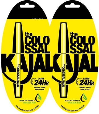 

BBMENOW The Colossssal waterProof Kajal Pack Of 2(Yellow)