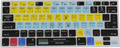 Saco Serato DJ Functional Hot key Shortcut Rubber Keyboard Skin Cover For Macbook Pro Air Retina 13 15 17 and Wireless Bluetooth Keyboard MC184LL B Se