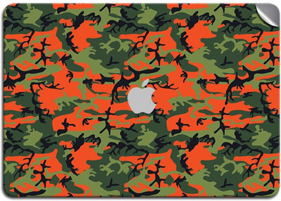 

GADGETS WRAP GW-41913 Orange Green Camo Skin Top Vinyl Laptop Decal 15