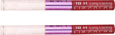 

Color Fever Non-stick Cup Waterproof colorstay all day Long Lasting Durable Matte Liquid Lipstick Beauty Lip Gloss,Fashionable Colors Long Lasting Lipsticks(Set of 2 ) 2 IN 1 36-39(Maroon, Nude)