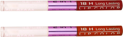 

Color Fever Non-stick Cup Waterproof colorstay all day Long Lasting Durable Matte Liquid Lipstick Beauty Lip Gloss,Fashionable Colors Long Lasting Lipsticks(Set of 2 ) 2 IN 1 41-42(Rose Red, Brick Orange)