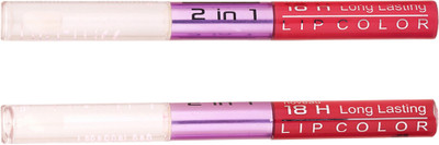 

Color Fever Non-stick Cup Waterproof colorstay all day Long Lasting Durable Matte Liquid Lipstick Beauty Lip Gloss,Fashionable Colors Long Lasting Lipsticks(Set of 2 ) 2 IN 1 31-37(Peach, Nude)