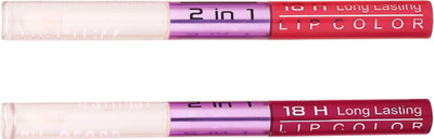 

Color Fever Non-stick Cup Waterproof colorstay all day Long Lasting Durable Matte Liquid Lipstick Beauty Lip Gloss,Fashionable Colors Long Lasting Lipsticks(Set of 2 ) 2 IN 1 31-40(Peach, Cardinal)