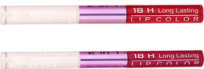 

Color Fever Non-stick Cup Waterproof colorstay all day Long Lasting Durable Matte Liquid Lipstick Beauty Lip Gloss,Fashionable Colors Long Lasting Lipsticks(Set of 2 ) 2 IN 1 29-44(Red, Burgundy)
