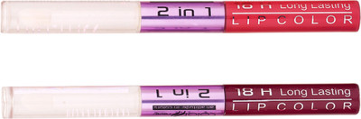 

Color Fever Non-stick Cup Waterproof colorstay all day Long Lasting Durable Matte Liquid Lipstick Beauty Lip Gloss,Fashionable Colors Long Lasting Lipsticks(Set of 2 ) 2 IN 1 31-35(Peach, Brown)