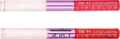 

Color Fever Non-stick Cup Waterproof colorstay all day Long Lasting Durable Matte Liquid Lipstick Beauty Lip Gloss,Fashionable Colors Long Lasting Lipsticks(Set of 2 ) 2 IN 1 30-33(Peach, Brick Orange)