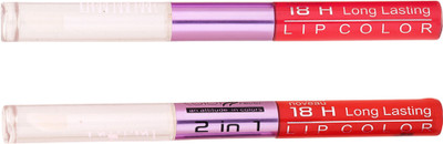 

Color Fever Non-stick Cup Waterproof colorstay all day Long Lasting Durable Matte Liquid Lipstick Beauty Lip Gloss,Fashionable Colors Long Lasting Lipsticks(Set of 2 ) 2 IN 1 30-38(Peach, Orange)
